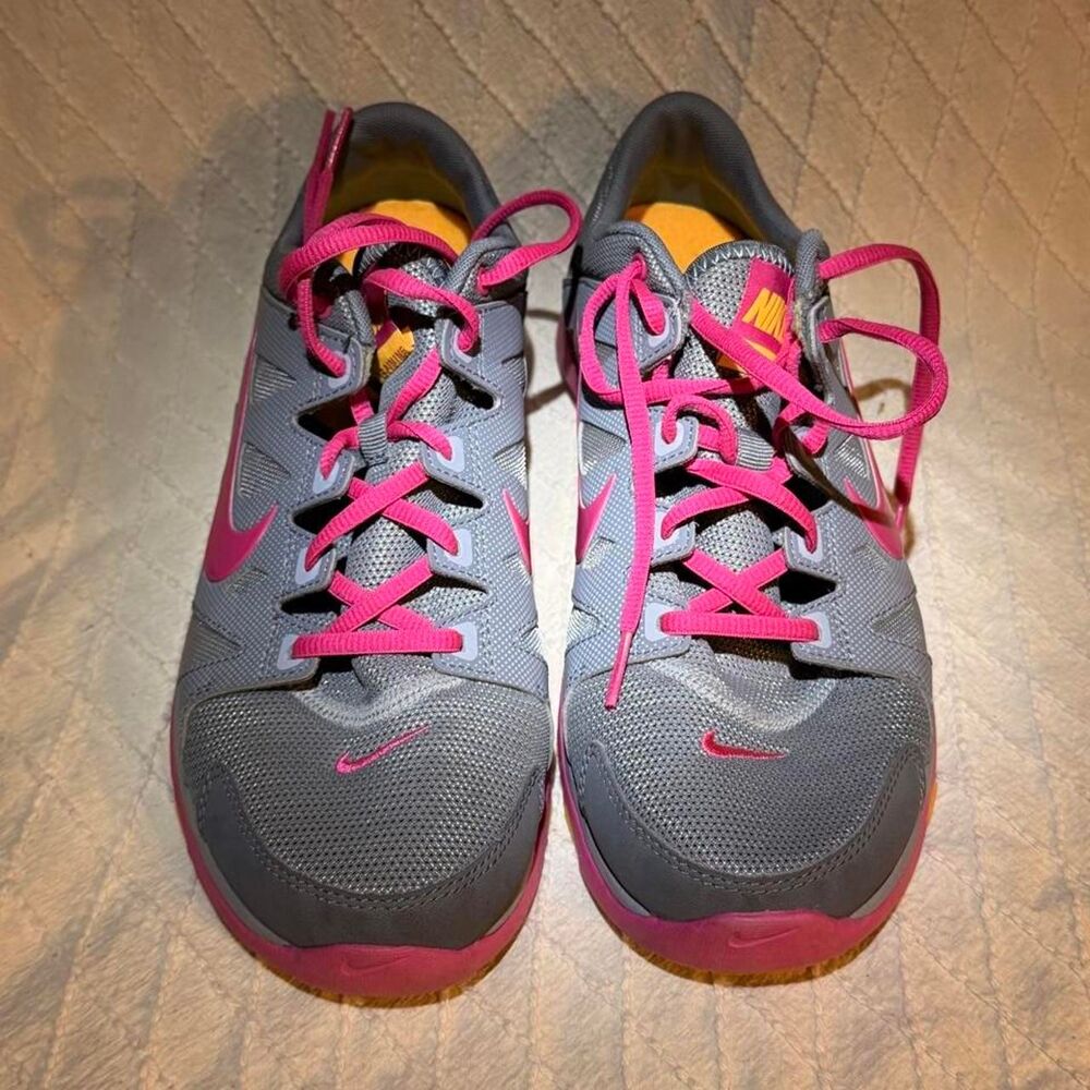 Nike Flex Supreme TR 2 Women’s Size 9 Gray Pink Training Shoes 616694-003